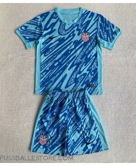 Günstige Vereinigte Staaten Torwart Heimtrikotsatz Kinder Copa America 2024 Kurzarm (+ Kurze Hosen)